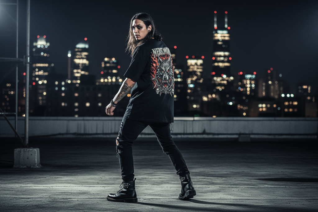 Oversized Shirt Backprint Mockup