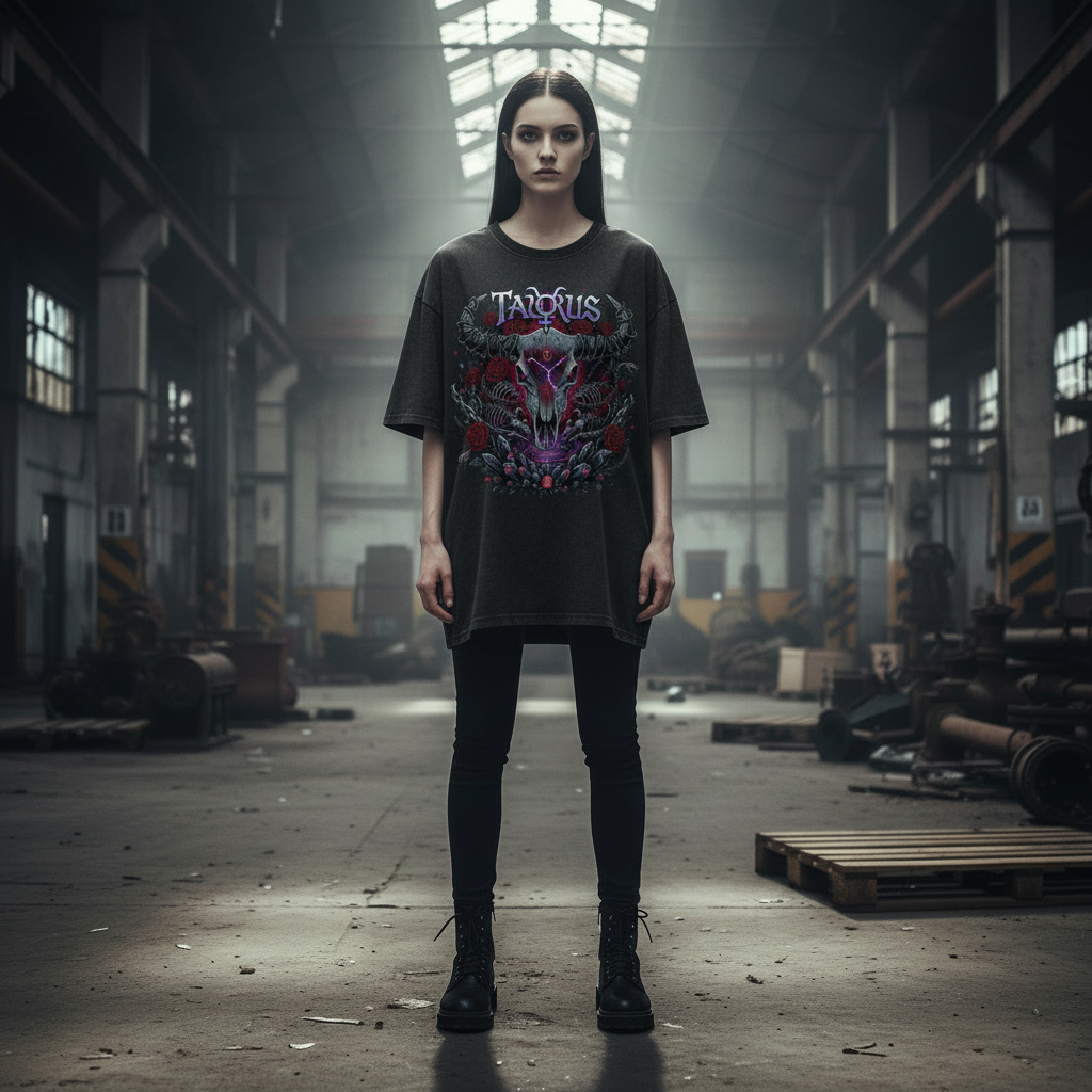 Oversized Shirt Front Washed Black - Korrigiert