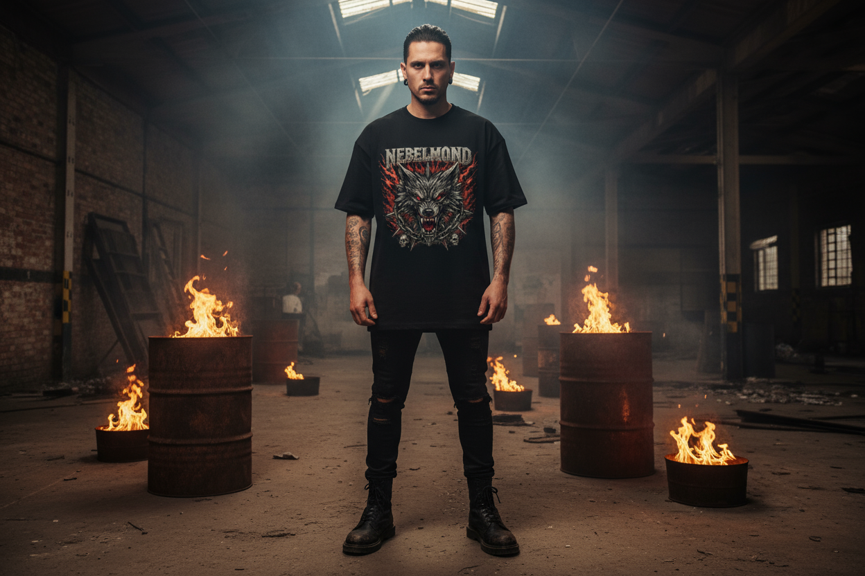 Oversized Shirt Frontprint Mockup - Korrigiert