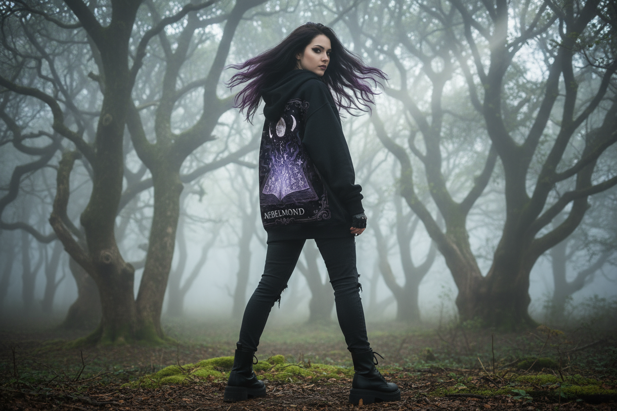 Oversized Zipper Hoodie Back