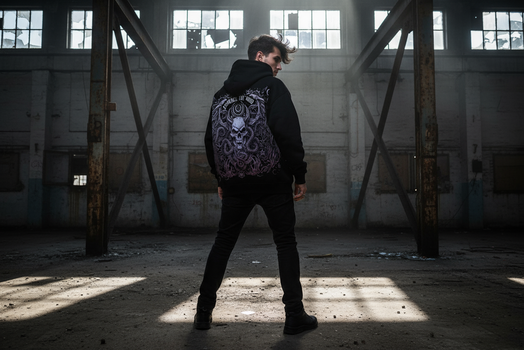 Oversized Zipper Hoodie Back