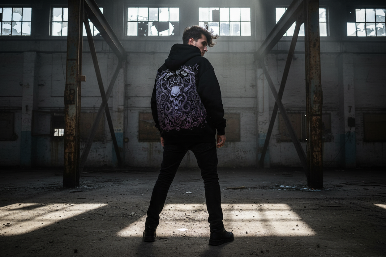 Oversized Zipper Hoodie Back