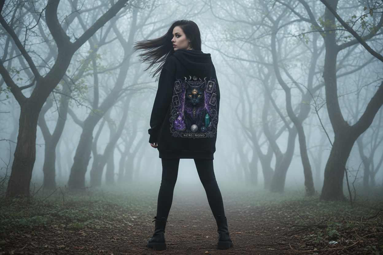 Oversized Zipper Hoodie Back