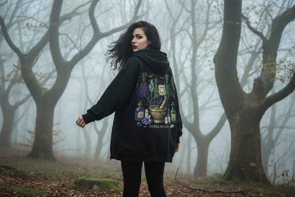 Oversized Zipper Hoodie Back