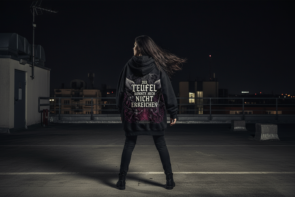 Oversized Zipper Hoodie Mockup