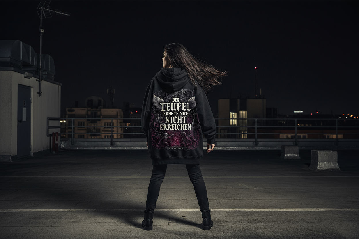 Oversized Zipper Hoodie Mockup