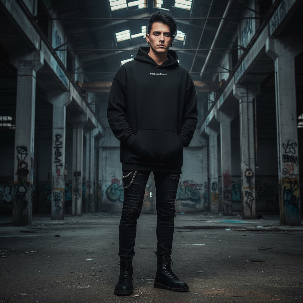 Point of No Return Oversized Hoodie Front