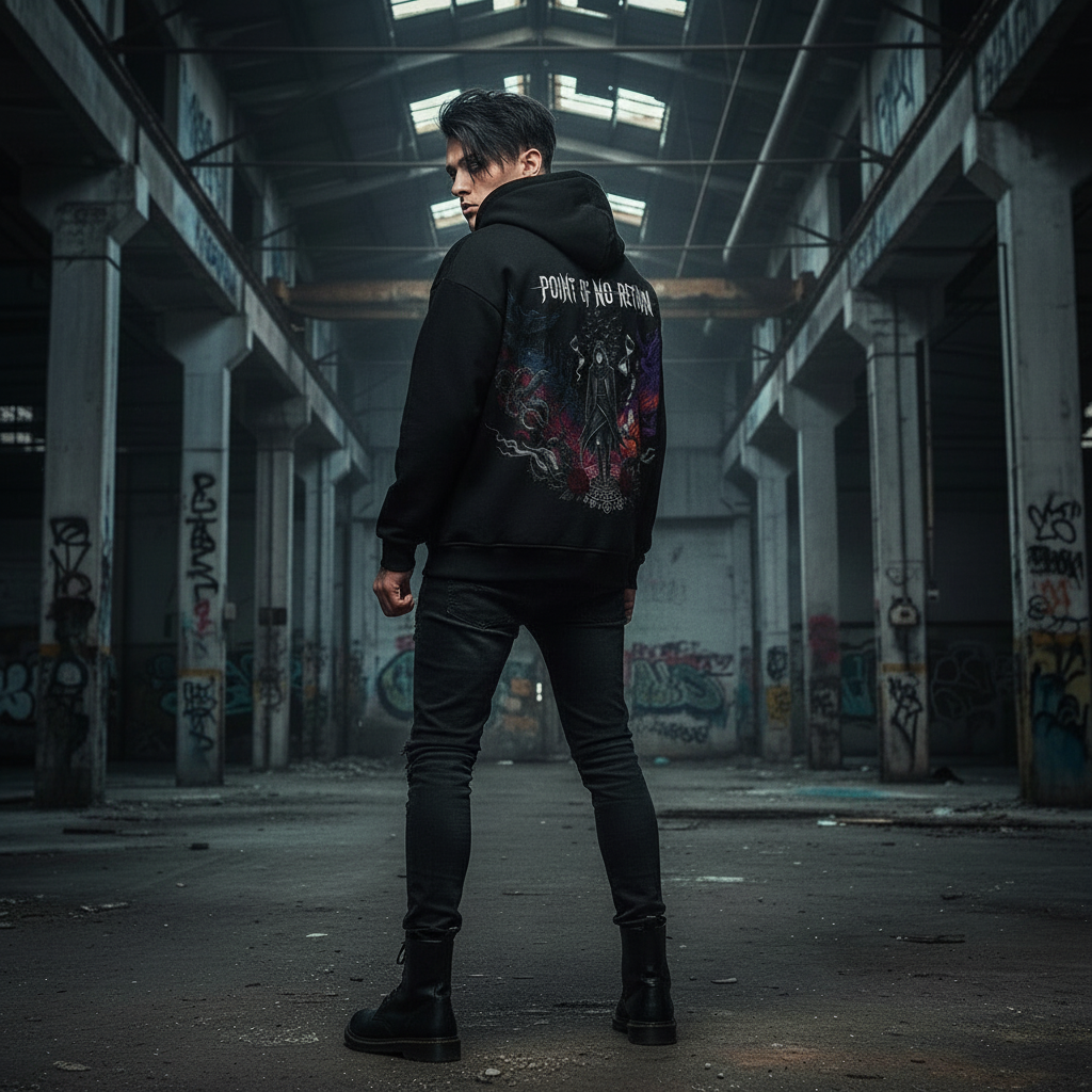 Point of No Return Zipper Hoodie Back