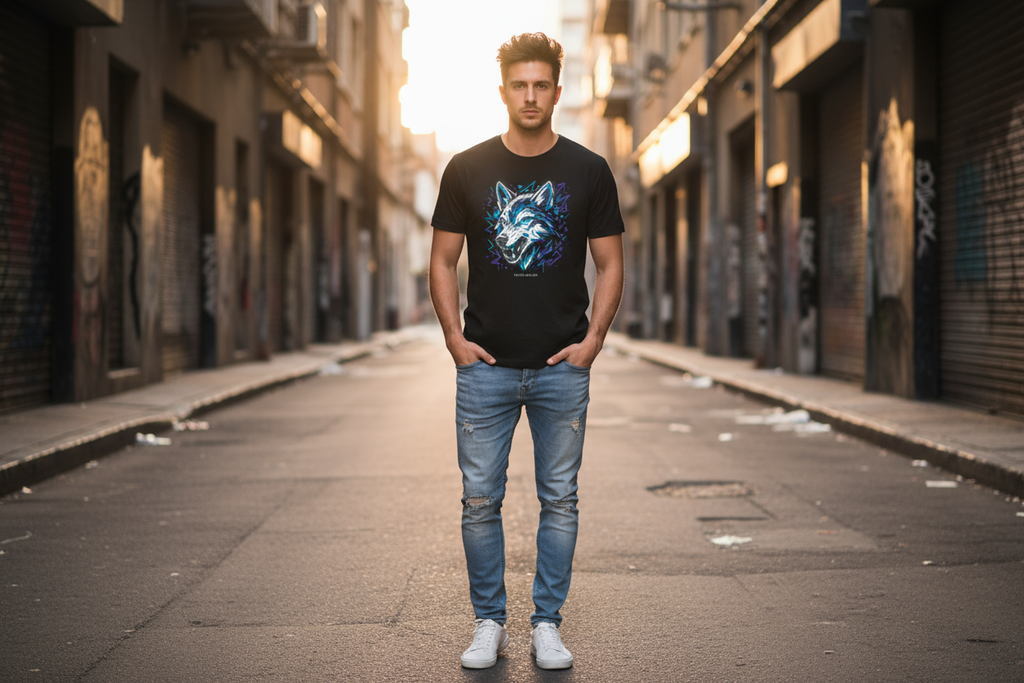 Premium T-Shirt Frontprint - Realistisch