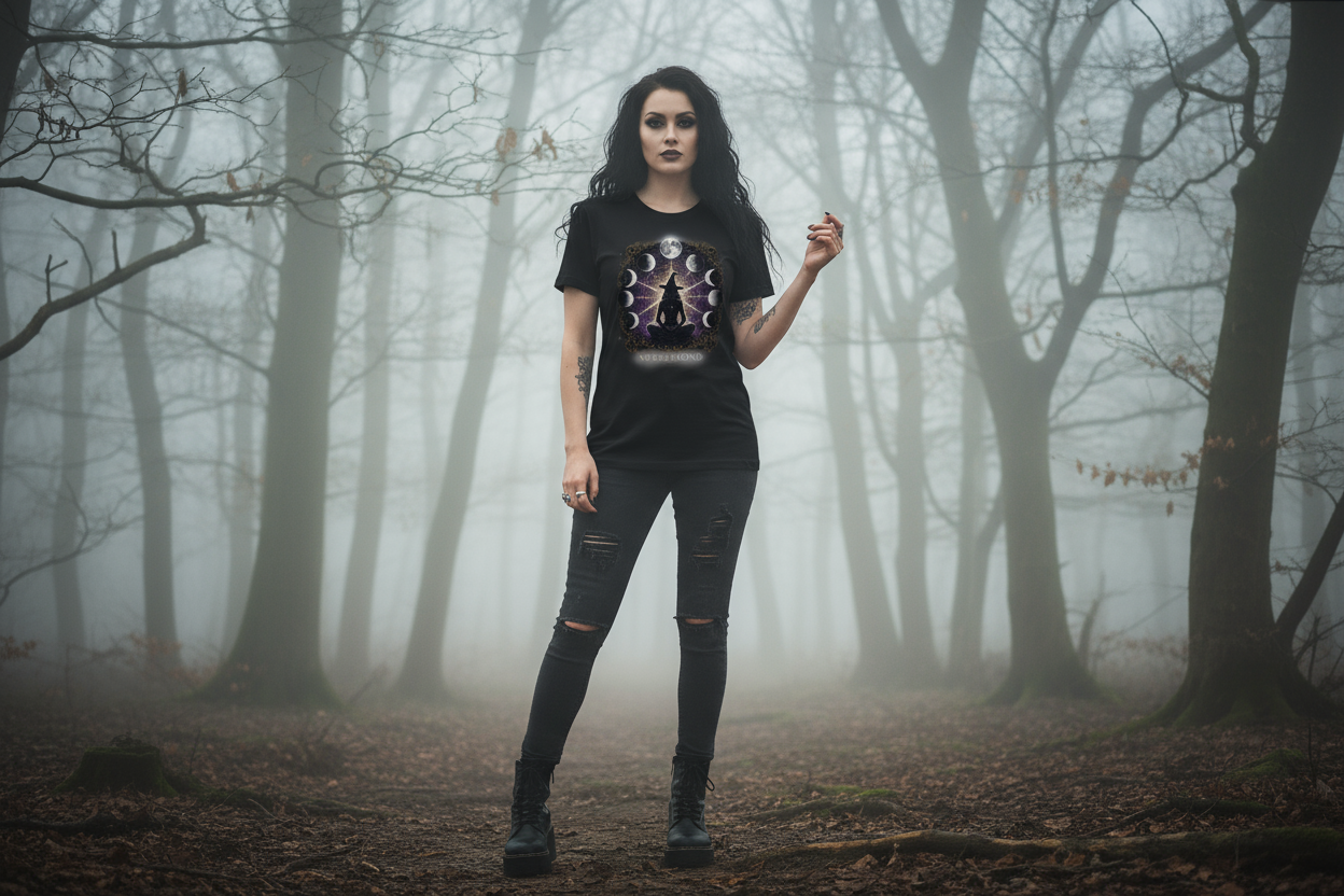Premium T-Shirt Lunar Phases Witch