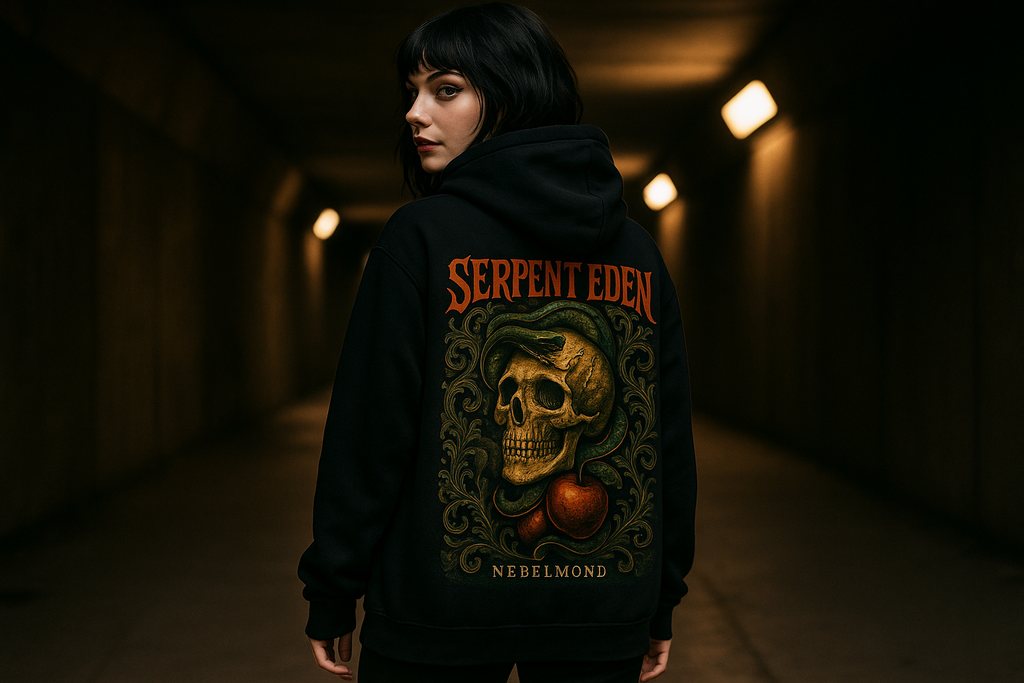 Serpent Eden Oversized Hoodie Mockup