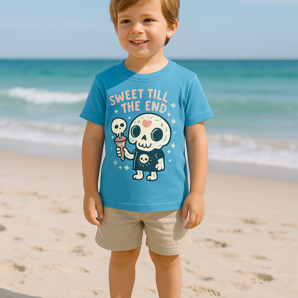 Skully Snacks Sky Blue Beach Mockup