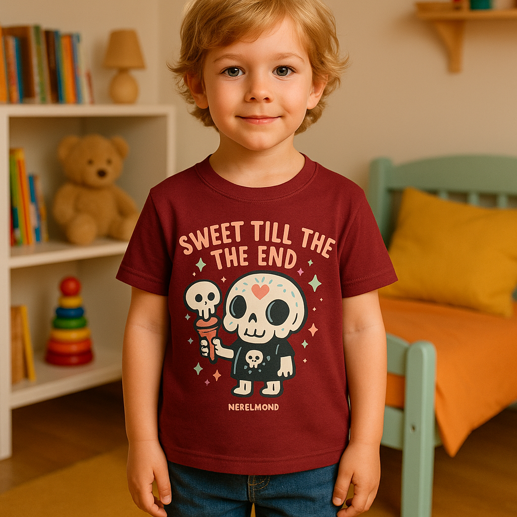 Skully Snacks Weinrot Kids Room Mockup