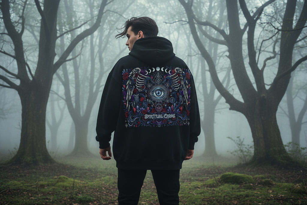 Spiritual Chaos Oversized Zipper Hoodie