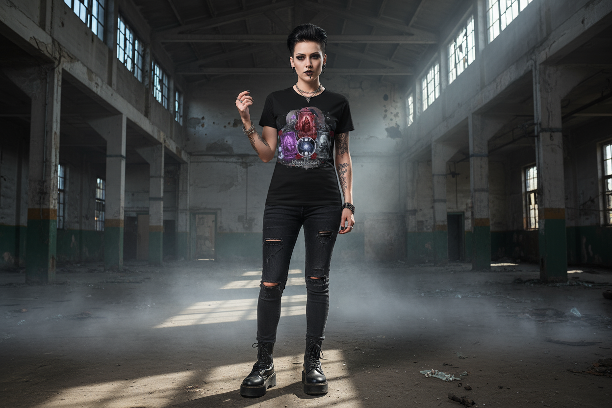 Triple Goddess Spread Premium T-Shirt Front